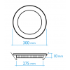 Downlight empotrar redondo 24 W 